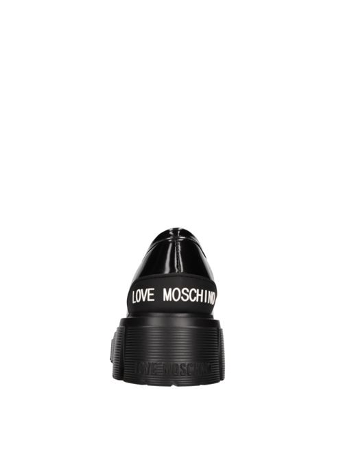 Mocassini in pelle LOVE MOSCHINO | JA10045G0HIB0000NERO